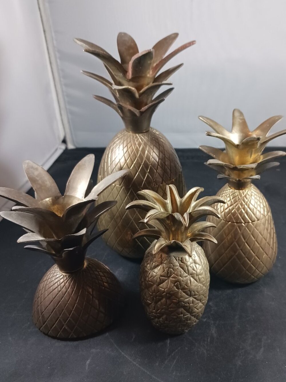 Vintage Brass Mid century Pineapple (6pcs)
